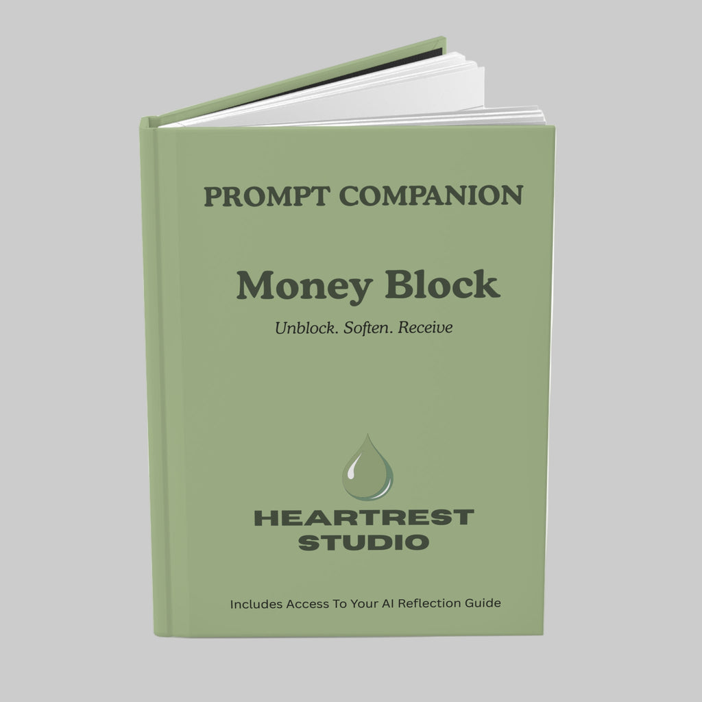 HeartRest: Money Block – Interactive AI Prompts, Journal & Reflection Guide Bundle