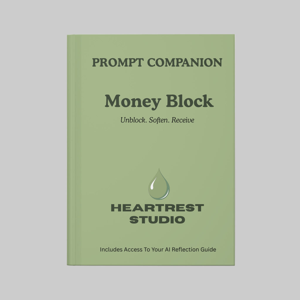 HeartRest: Money Block – Interactive AI Prompts, Journal & Reflection Guide Bundle