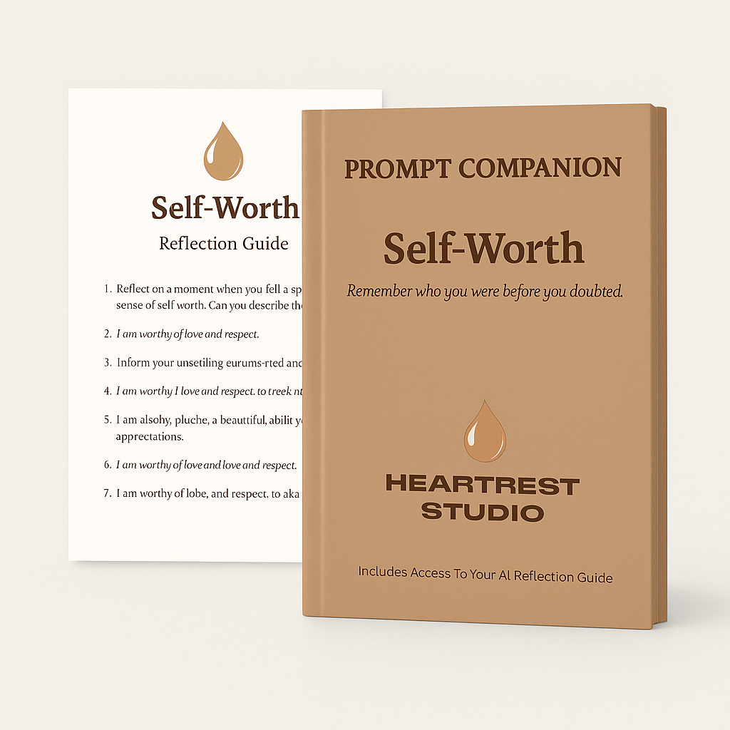 HeartRest: Self-Worth — Interactive AI Prompts, Journal & Reflection Guide Bundle
