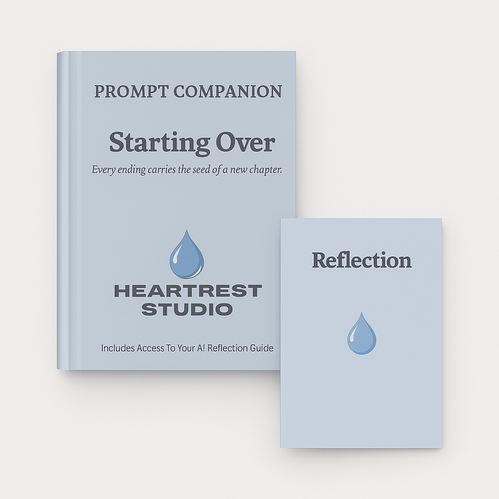 HeartRest: Starting Over — Interactive AI Prompts, Journal & Reflection Guide Bundle